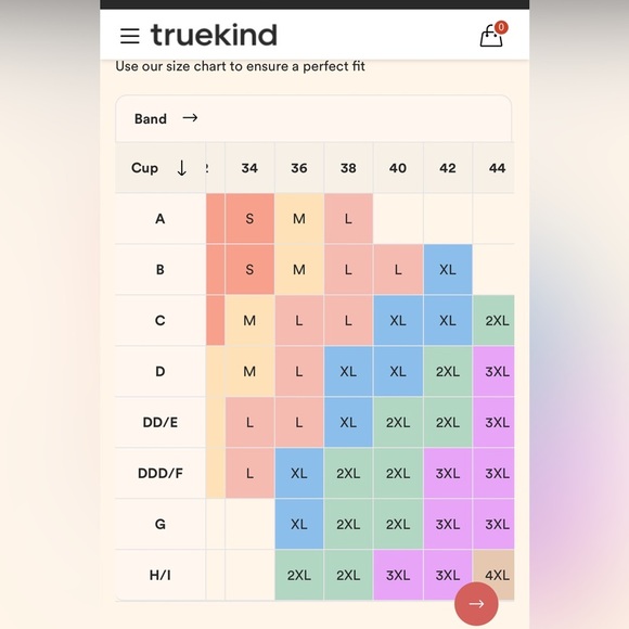 Truekind Supportive Comfort Wireless Shaping Bra L 34F-40B - Picture 7 of 7